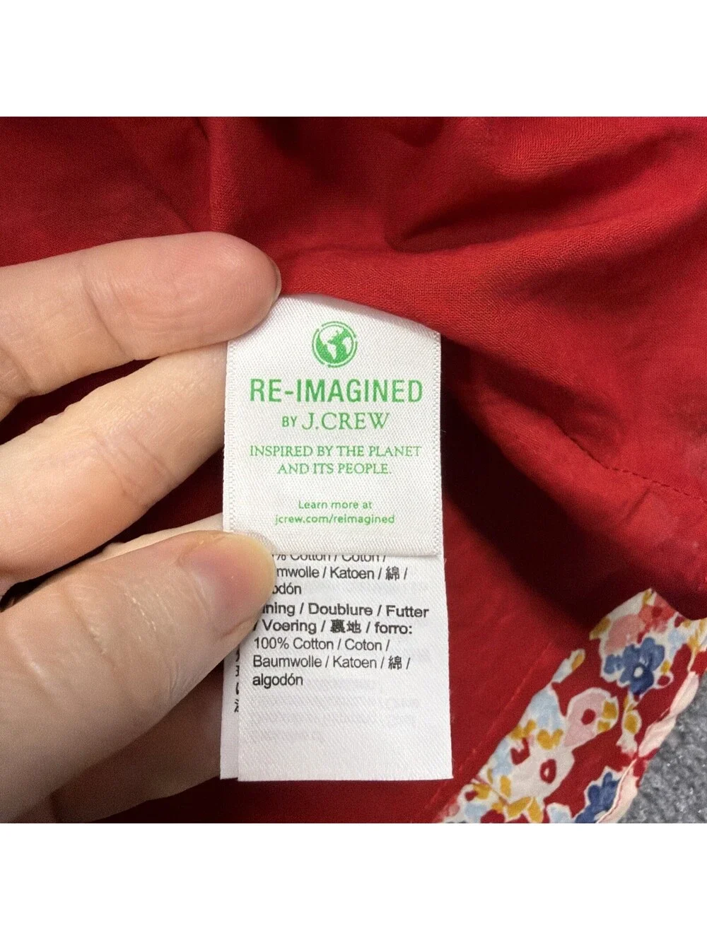 Crewcuts by J Crew Girls Red Flower Dress Size 12